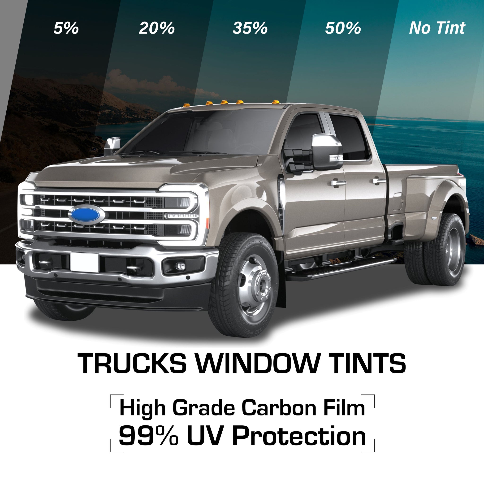 All Windows PreCut Tint for Pickup Trucks 2000-2024
