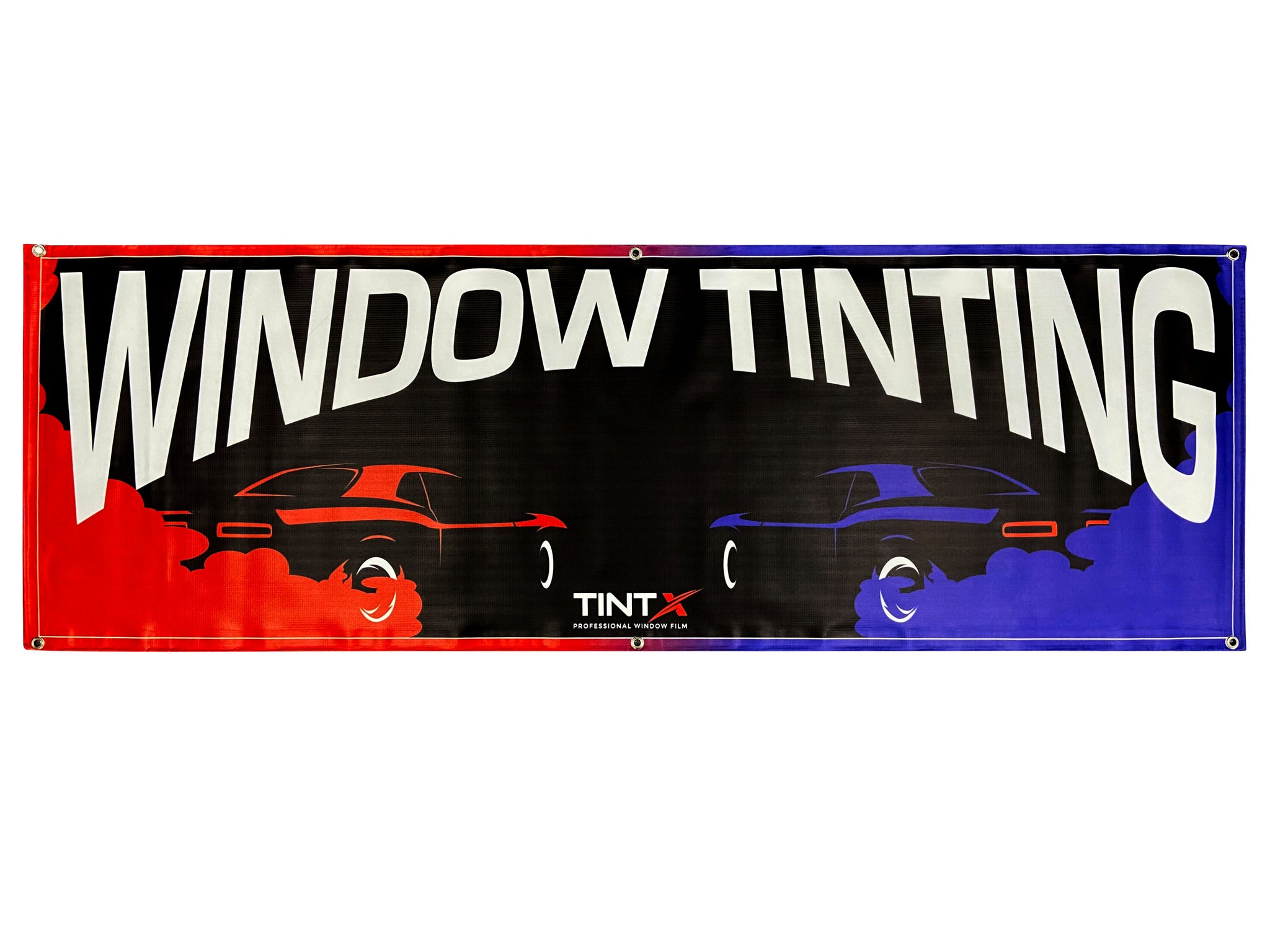 Retro Vibe 2' X 6' Window Tinting Banner