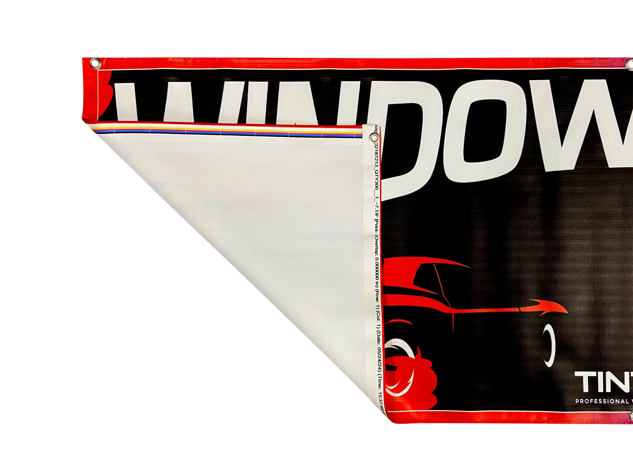 Retro Vibe 2' X 6' Window Tinting Banner